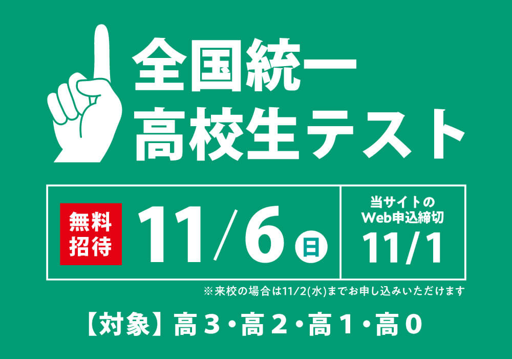 最新号掲載アイテム 全国統一高校生テスト 決勝大会 2022年11月27日 