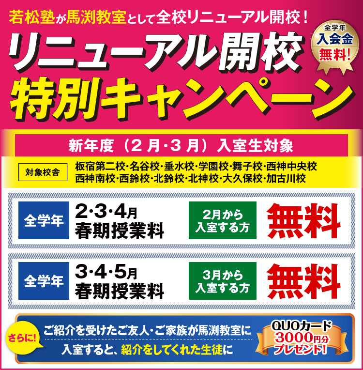 リニューアルキャンペーン