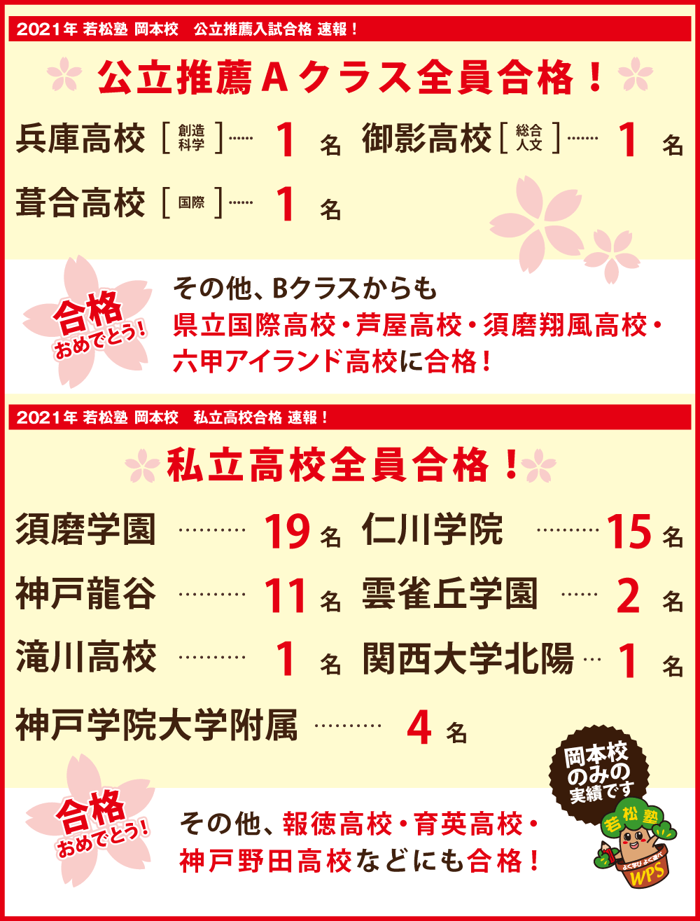 若松塾 岡本校 東灘区 岡本駅 摂津本山駅すぐの学習塾